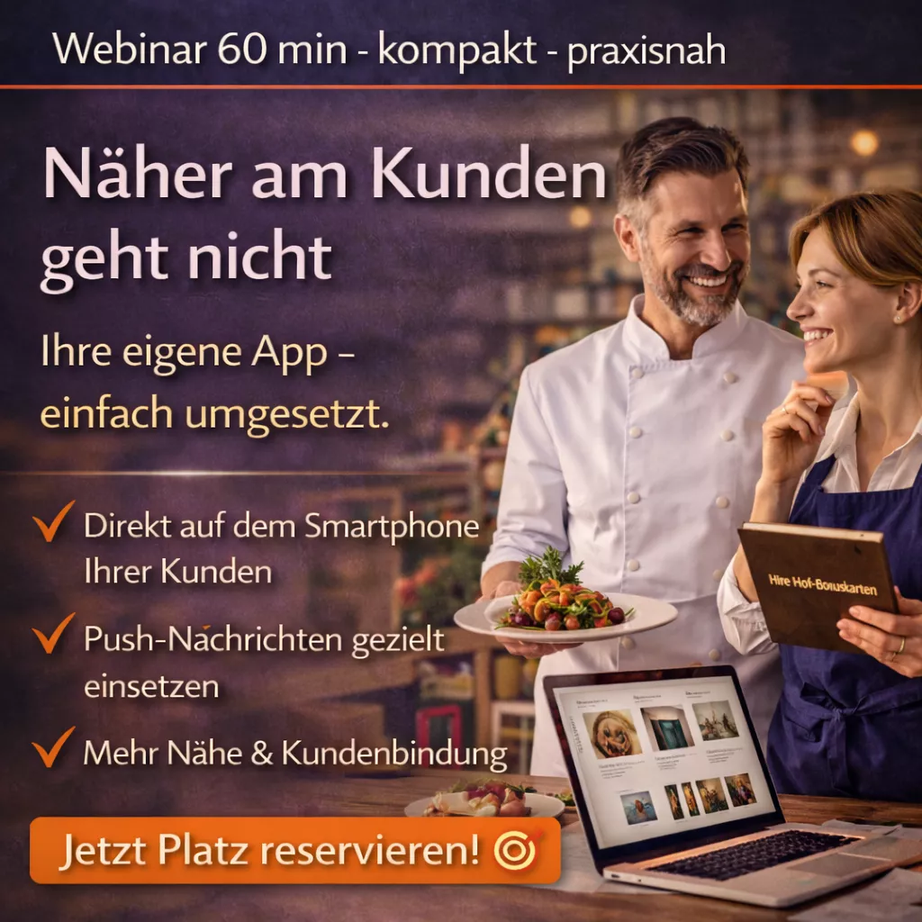 Webinar PWA/eigene App