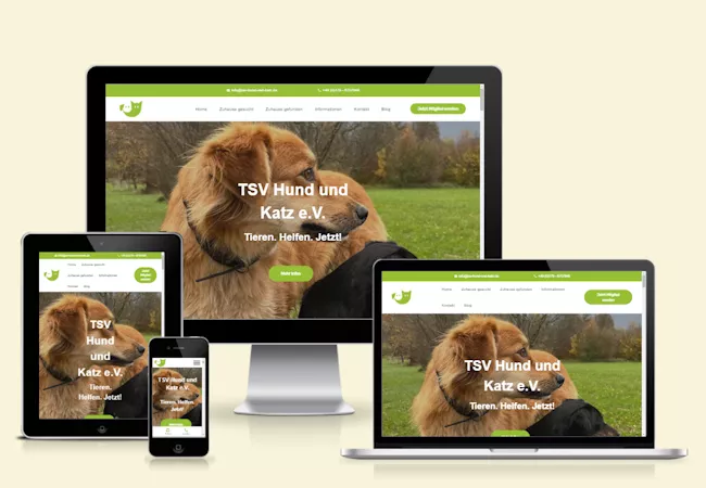 Website TSV Hund und Katz e.V.