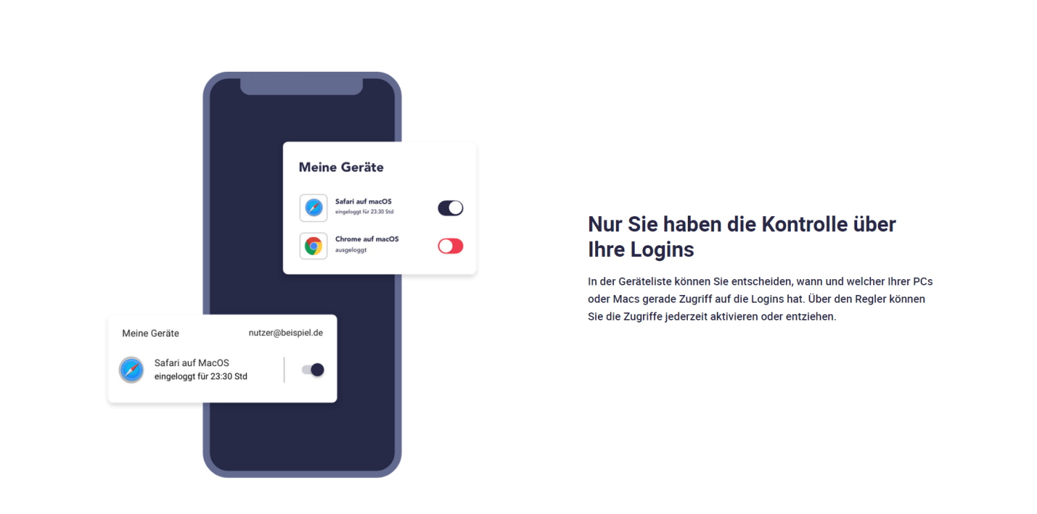 Strenge Kontrolle der Logins