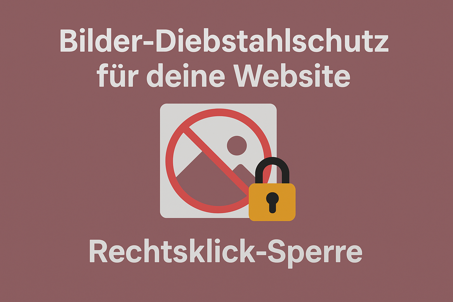 Rechtsklick-Sperre Artikelbild